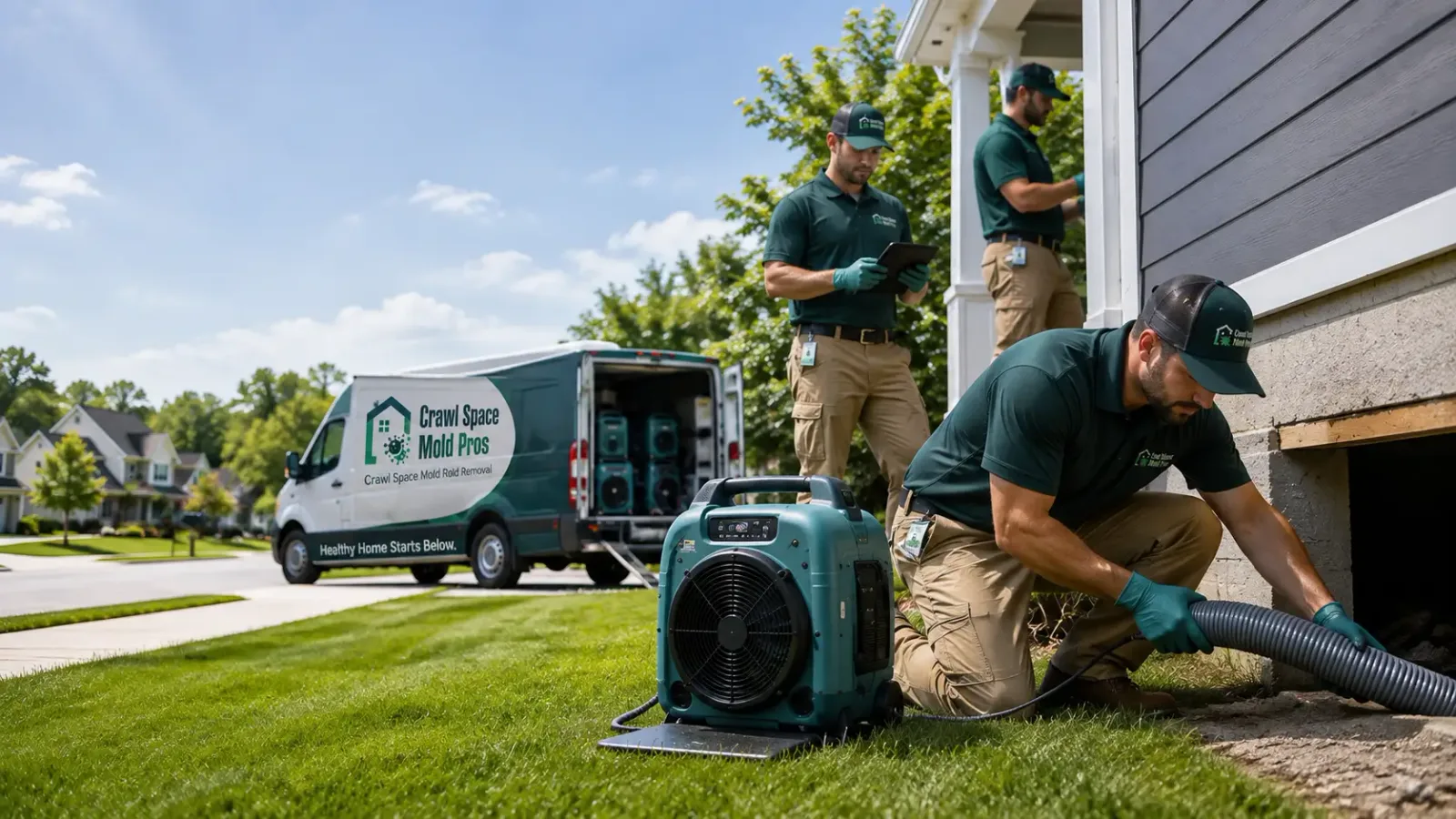 Crawl Space Mold Removal in Pleasant Hill, OH